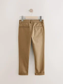 Next Tan Brown Skinny Fit Stretch Chino Trousers (3-17yrs) Best