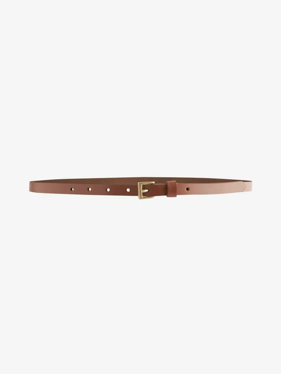 Next Tan Brown Skinny Leather Belt Clearance