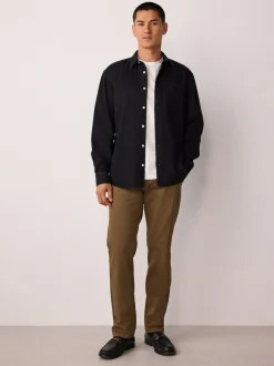 Next Tan Brown Slim Fit Stretch Chinos Trousers Clearance