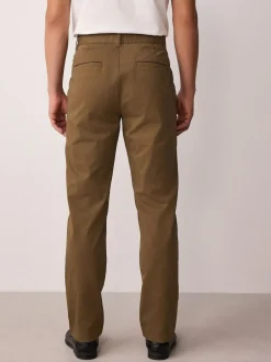 Next Tan Brown Slim Fit Stretch Chinos Trousers Clearance