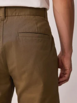 Next Tan Brown Slim Fit Stretch Chinos Trousers Clearance