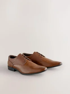 Next Standard Fit Derby Lace-Up Shoes Tan Brown Online