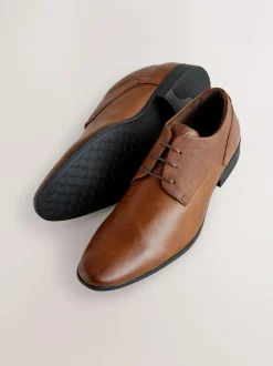 Next Standard Fit Derby Lace-Up Shoes Tan Brown Online