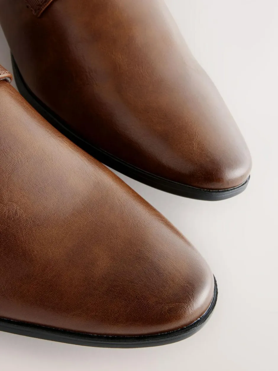 Next Standard Fit Derby Lace-Up Shoes Tan Brown Online