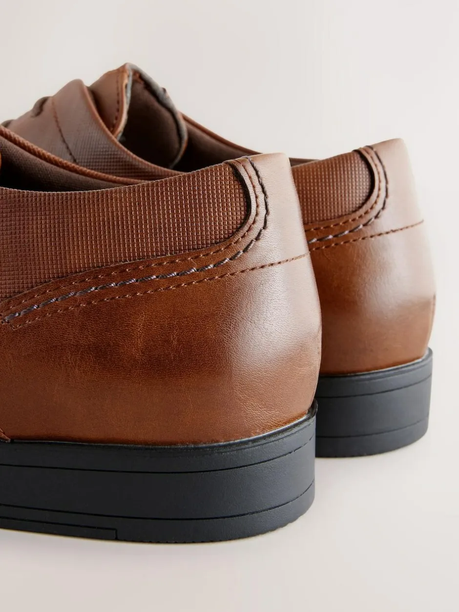 Next Standard Fit Derby Lace-Up Shoes Tan Brown Online