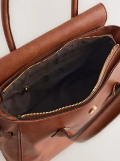 Next Tan Brown Structured Tote Bag Best