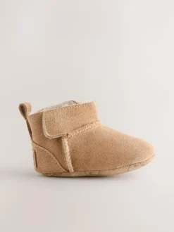 Next Suede Baby Pull-On Boots (0-24mths) Tan Brown Outlet