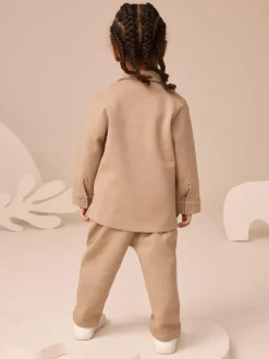 Next Tan Brown T-Shirt And Joggers 3 Piece Set (3mths-7yrs) New