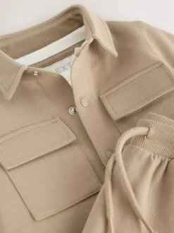 Next Tan Brown T-Shirt And Joggers 3 Piece Set (3mths-7yrs) New