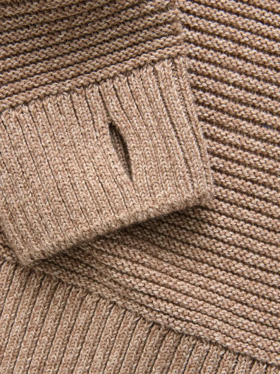 Next Tan Brown Utility Knitted Hoodie (3-16yrs) Discount