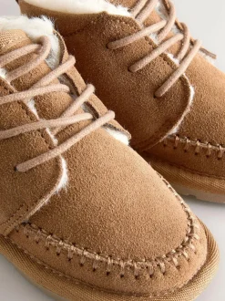 Next Tan Brown Warm Lined Suede Boots Sale