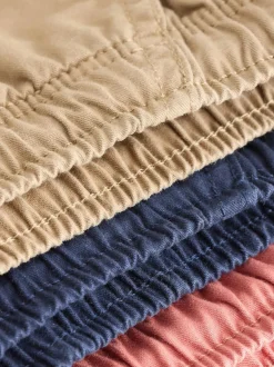Next 3 Pack Shorts (3-16yrs) Tan/Navy Blue/Blush Discount