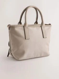 Next Nylon Cross-Body Bag Taupe Brown Best
