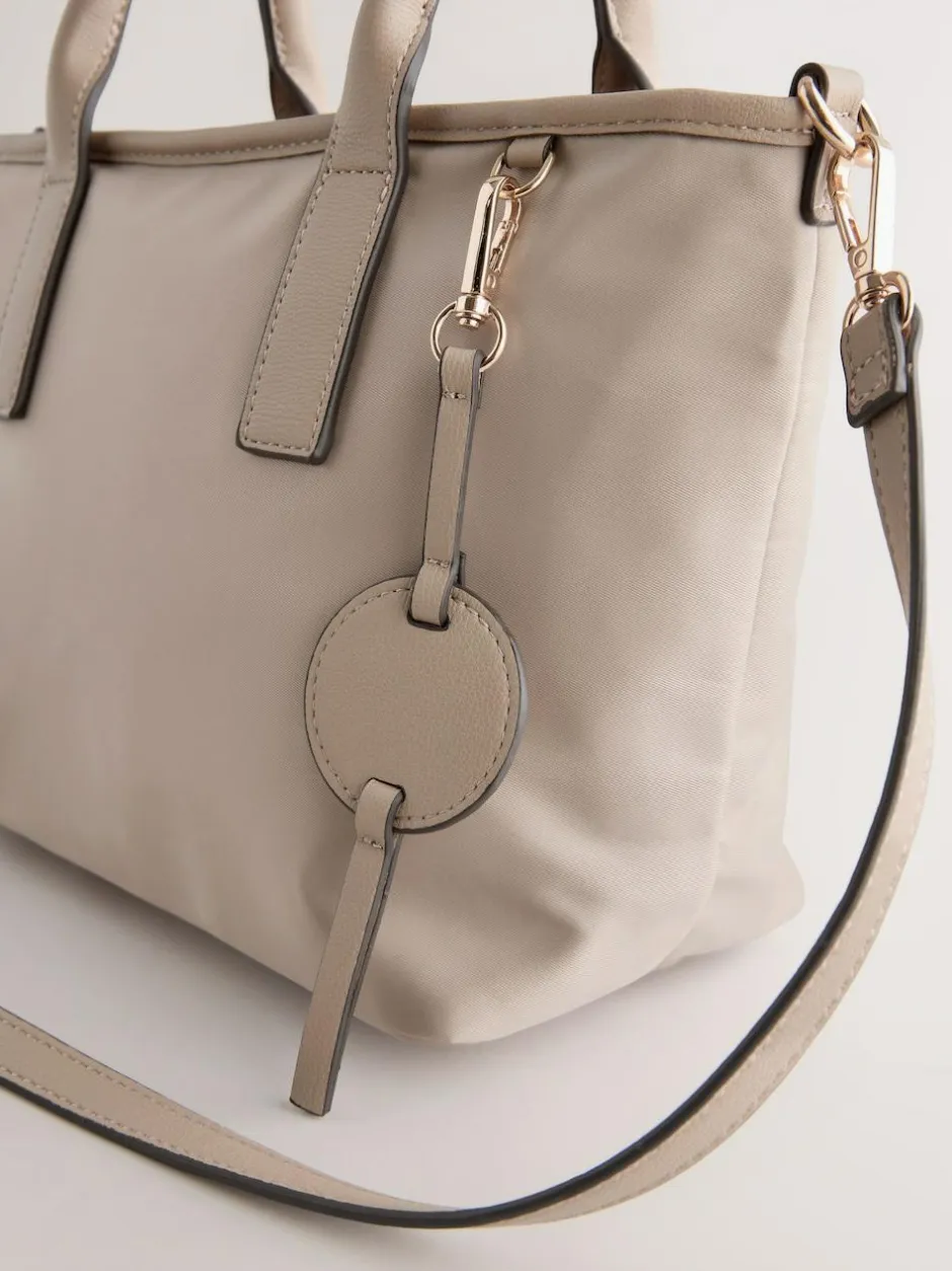 Next Nylon Cross-Body Bag Taupe Brown Best