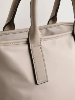 Next Nylon Cross-Body Bag Taupe Brown Best