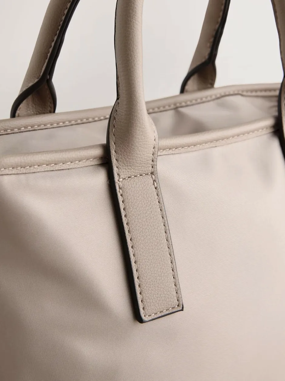 Next Nylon Cross-Body Bag Taupe Brown Best