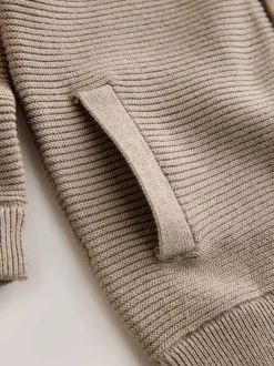 Next Taupe Brown Zip Through Cardigan (3mths-7yrs) Best