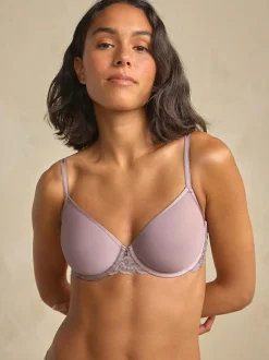 Next Pad Full Cup Premium Ultimate Comfort Lightweight Breathable T-Shirt Bra Taupe Hot