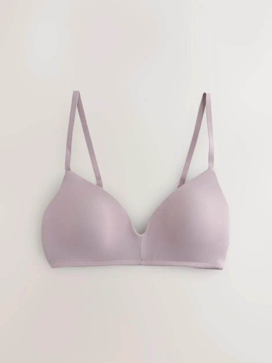 Next Pad Non Wire Premium Ultimate Comfort Lightweight Breathable T-Shirt Bra Taupe