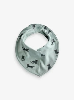 Next 5 Pack Dribble Baby 100% Cotton Bibs Teal Blue Online