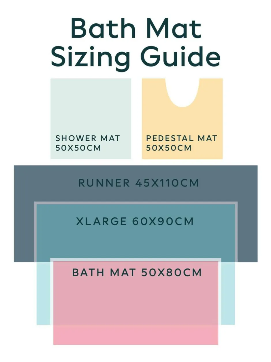 Next Teal Blue Goose And Friends 100% Cotton Runner Bath Mat Discount