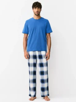 Next Motionflex Cosy Short Sleeve Pyjamas Set Teal Blue Online