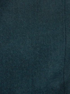 Next Teal Blue Regular Fit Signature Zignone Italian Wool Cashmere Blend Flannel Suit Jacket Outlet