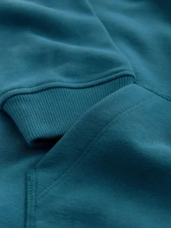 Next Teal Blue Skull Sign Off Hoodie (3-16yrs) Sale
