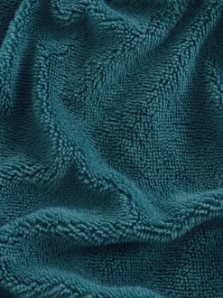 Next Teal Blue Teddy Fleece Duvet Cover and Pillowcase Set Sale