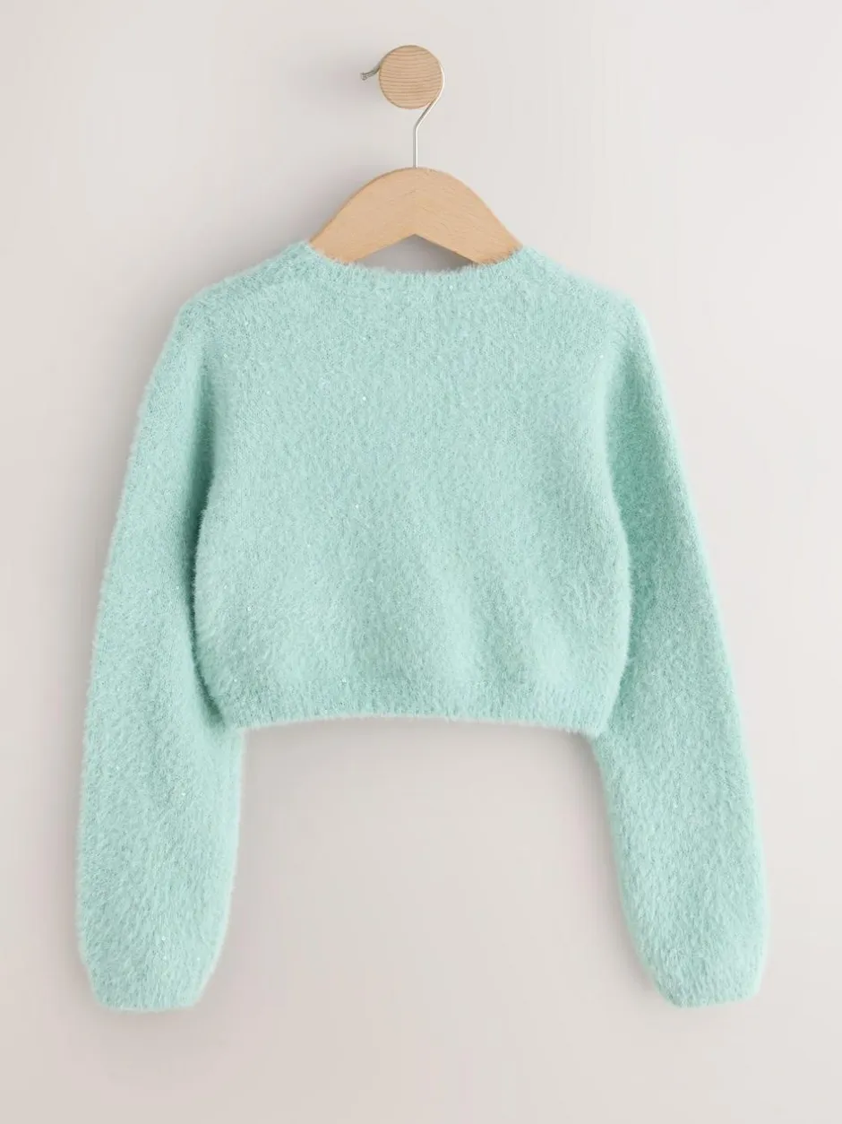 Next Fluffy Occasion Shrug (12mths-16yrs) Teal Hot