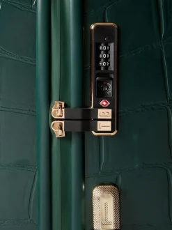 Ted Baker Icon Case Croc Medium Suitcase Green Hot