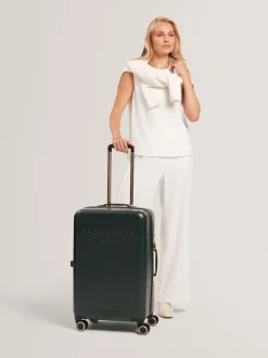Ted Baker Icon Case Croc Medium Suitcase Green Hot