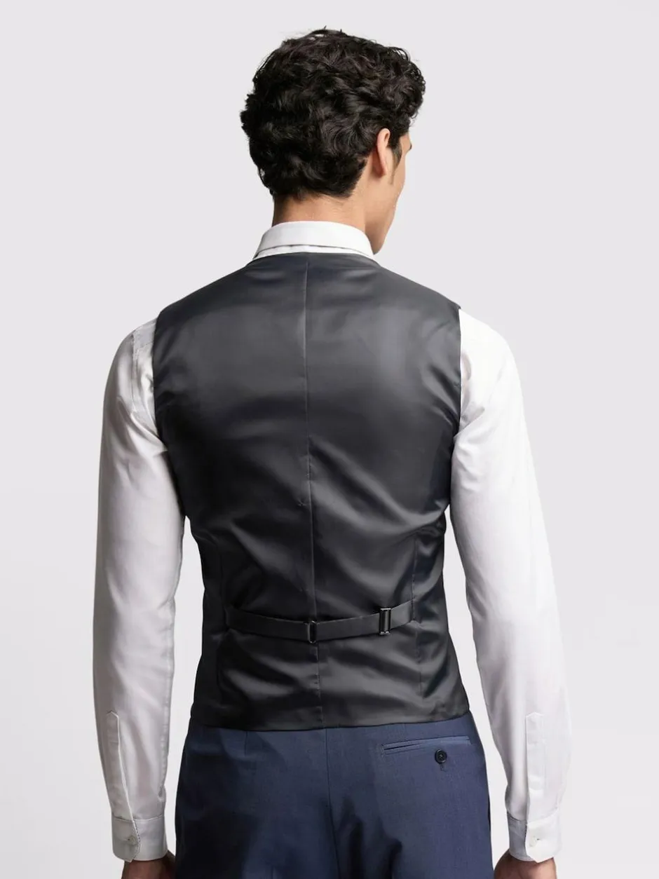 Ted Baker Tailoring Blue Premium Panama Waistcoat Online