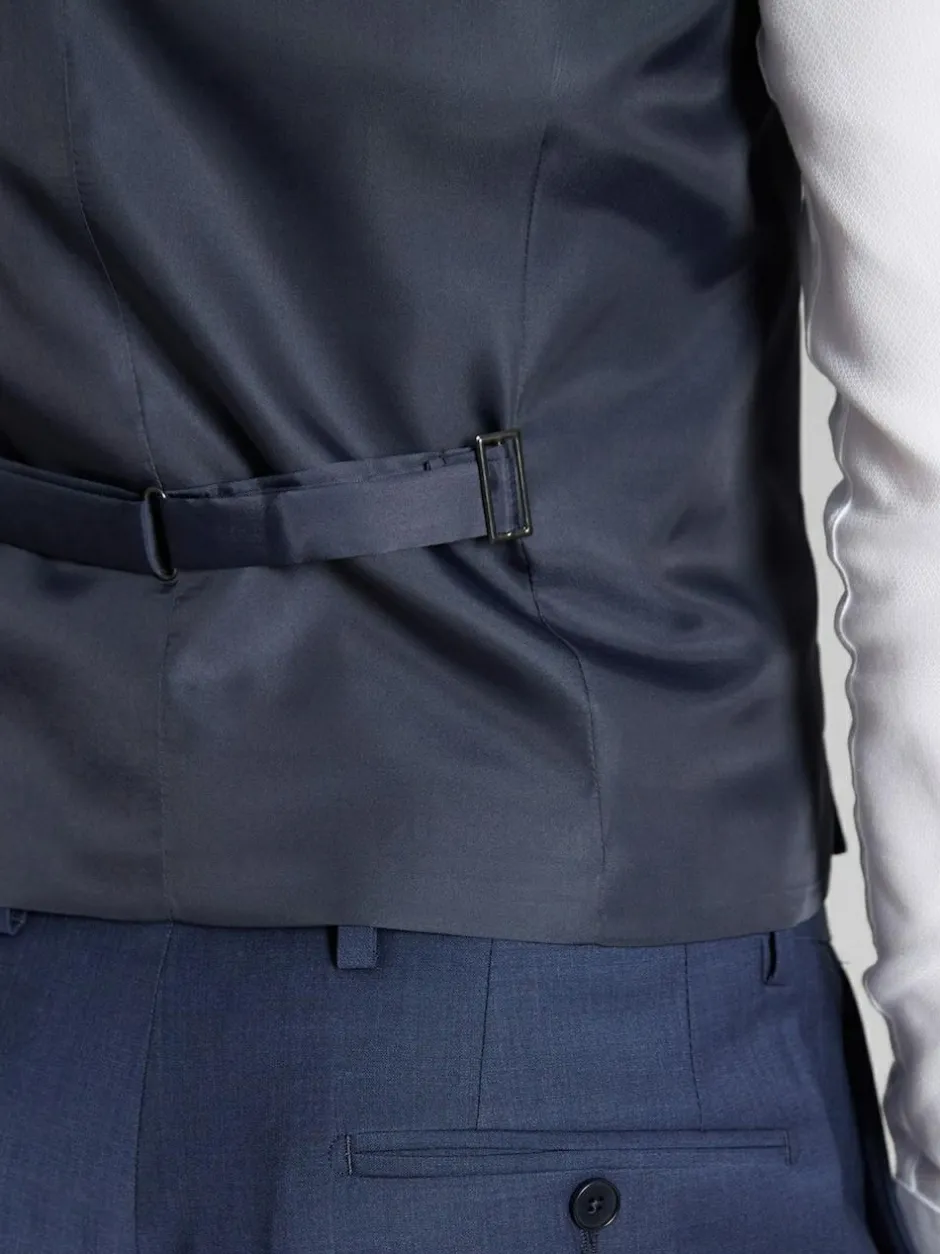 Ted Baker Tailoring Blue Premium Panama Waistcoat Online