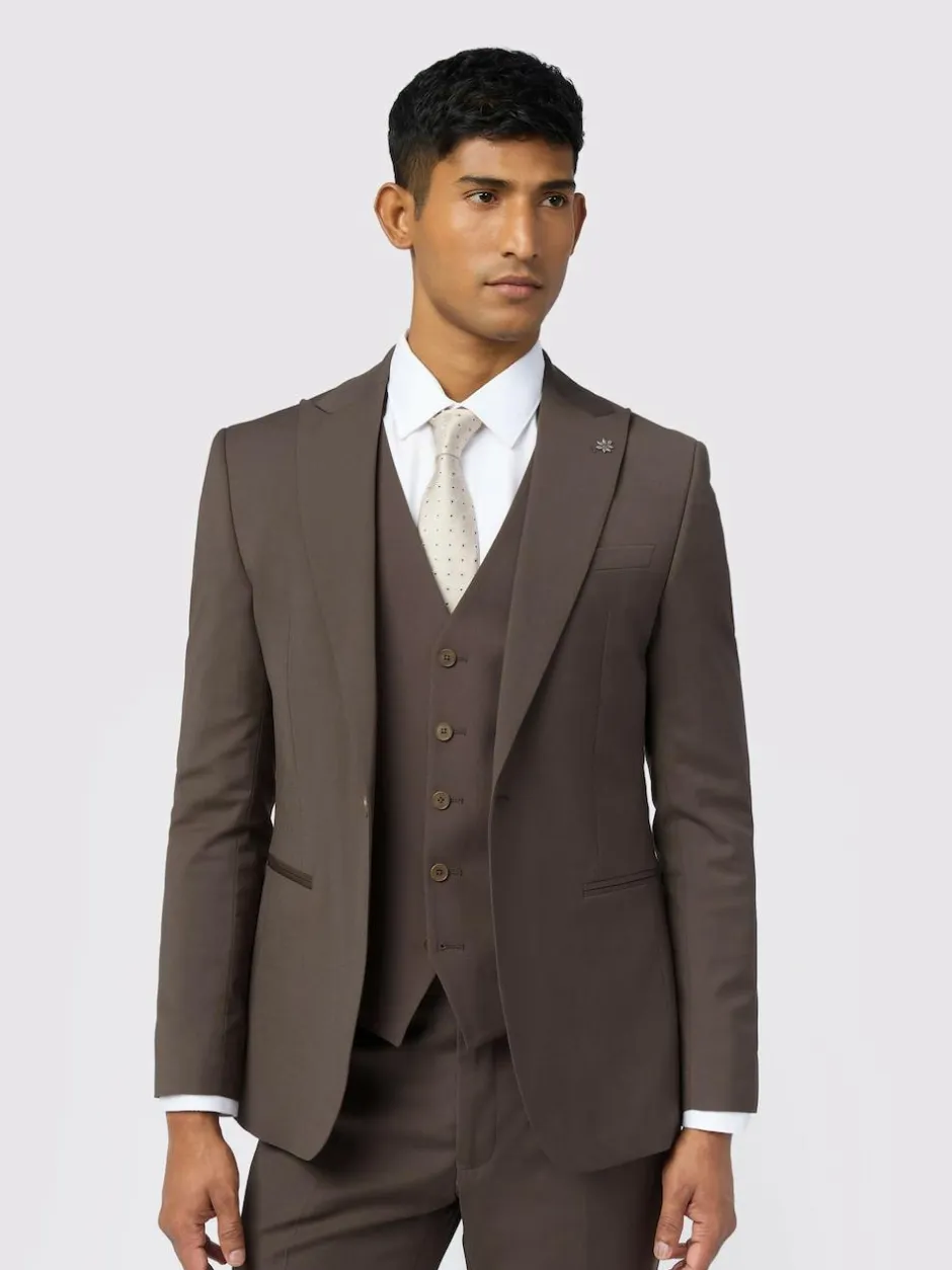 Ted Baker Tailoring Brown Tonic Jacket Discount