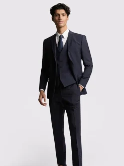 Ted Baker Tailoring Premium Navy Blue Panama Slim Suit Jacket Sale