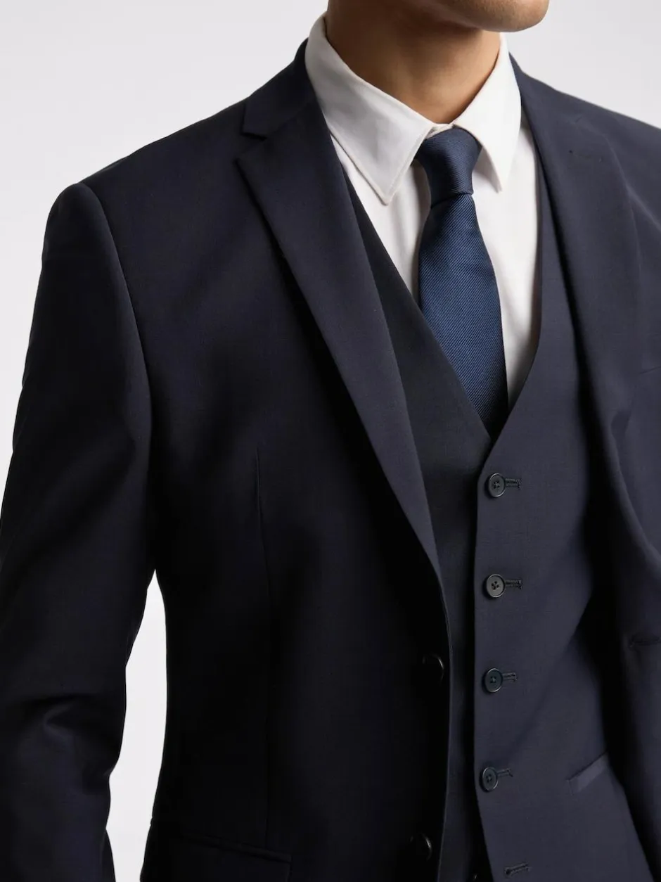 Ted Baker Tailoring Premium Navy Blue Panama Slim Suit Jacket Sale