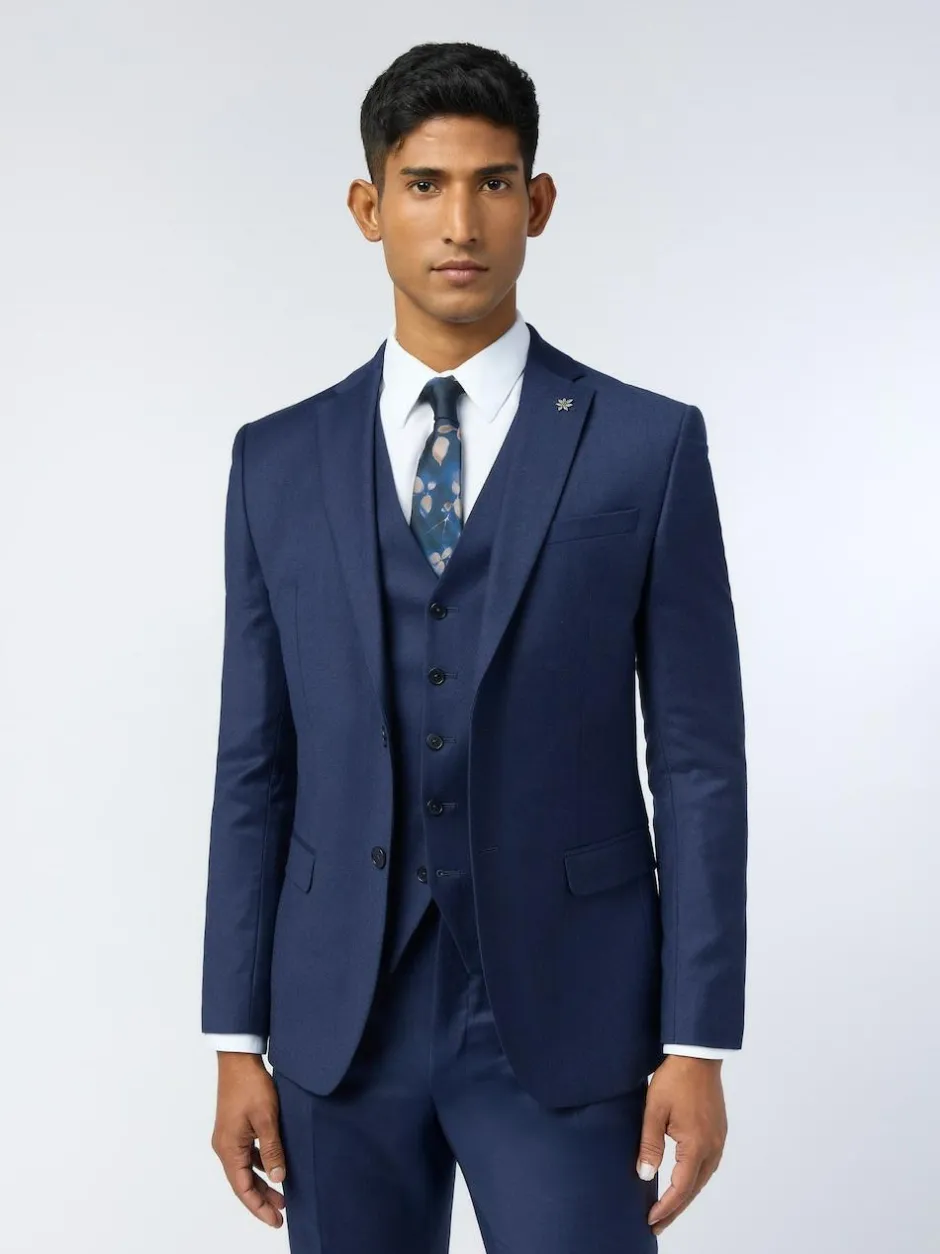 Ted Baker Tailoring Slim Blue Keats Flannel Jacket Online