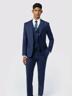 Ted Baker Tailoring Slim Blue Keats Flannel Jacket Online
