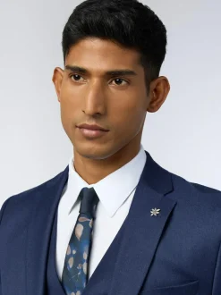 Ted Baker Tailoring Slim Blue Keats Flannel Jacket Online