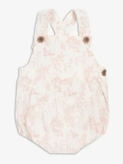 The Little Tailor Baby Woven 100% Cotton Rompersuit Pink