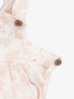 The Little Tailor Baby Woven 100% Cotton Rompersuit Pink