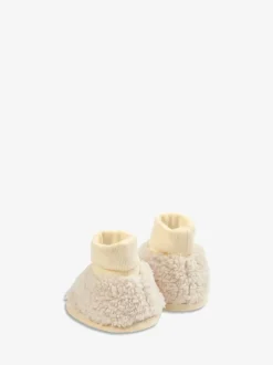 The Little Tailor Plush Lined Sherpa Fleece Baby Booties Sale