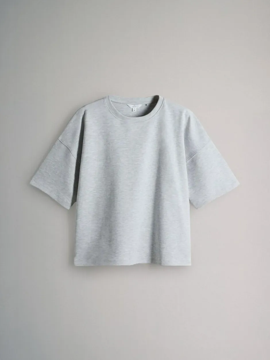 The Set 3 Pack Heavyweight Premium Boxy T-Shirts Navy/ Grey Marl/ White Best