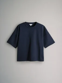 The Set 3 Pack Heavyweight Premium Boxy T-Shirts Navy/ Grey Marl/ White Best
