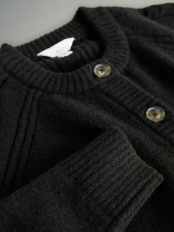 The Set 2 Pack High Neck Jumper/Cardigan Black Cable Online