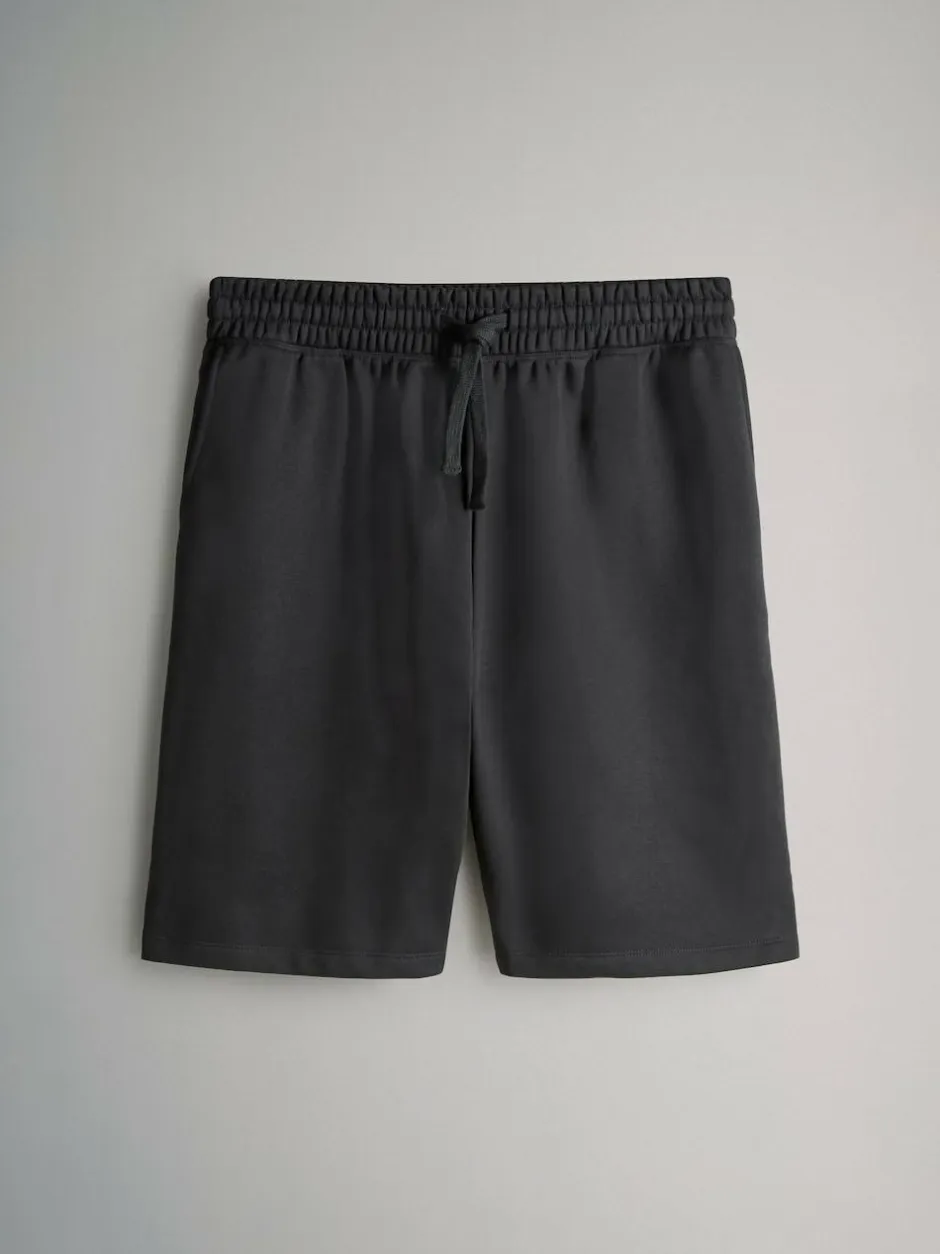 The Set 3 Pack Relaxed Fit Sweat Shorts Black/Grey Hot