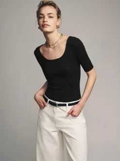 The Set 3 Pack Ribbed Long Sleeve Bodysuits Black/Grey/White Online