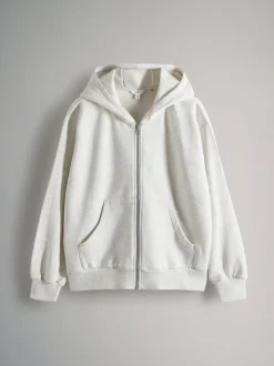 The Set 2 Pack Zip Though Hoodies Black/Grey Marl Clearance