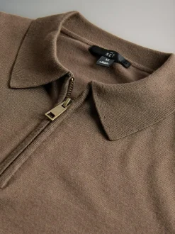 The Set Black/Brown 3 Pack Quarter Zip Neck Jumper Discount